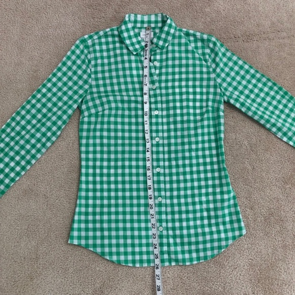 J Crew Green Plaid Long Sleeve Button Down - XSP - Picture 12 of 15